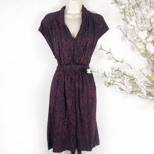 French Connection Belted Printed Shiraz Dress